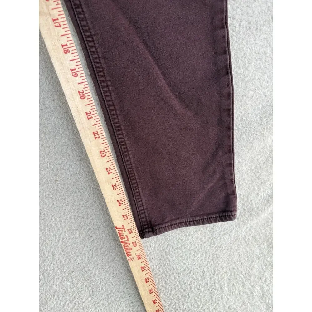 Banana Republic Travel Jean Mens 32x32 Slim Fit Burgundy Maroon Dark Red Pants